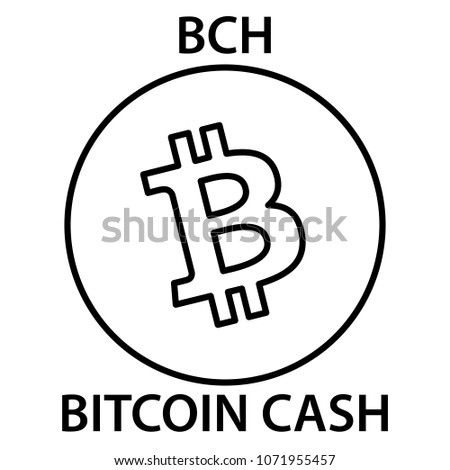 Bitcoin Cash Cryptocurrency Blockchain Icon Virtual Stock Vector - 